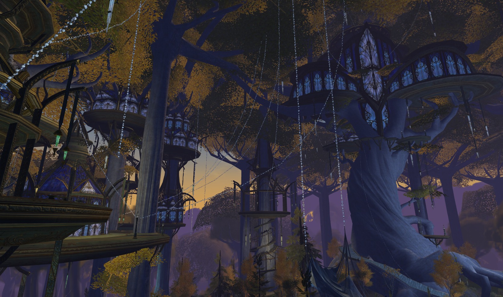 The Lord and Lady's flet in Caras Galadhon.